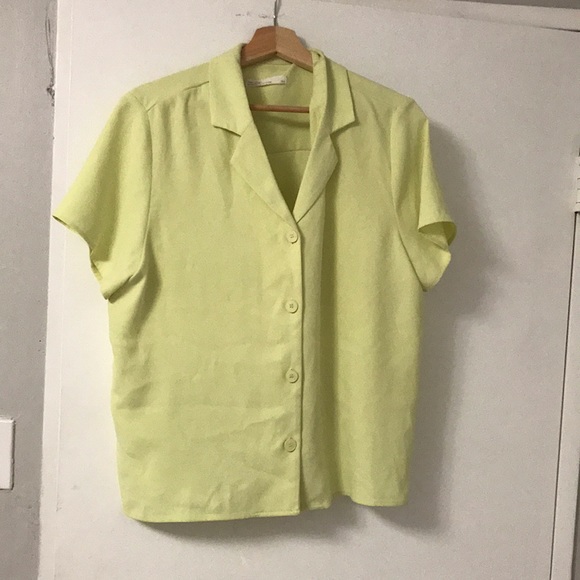Lime Green Oak + Fort Short Sleeve Shirt - Picture 1 of 2